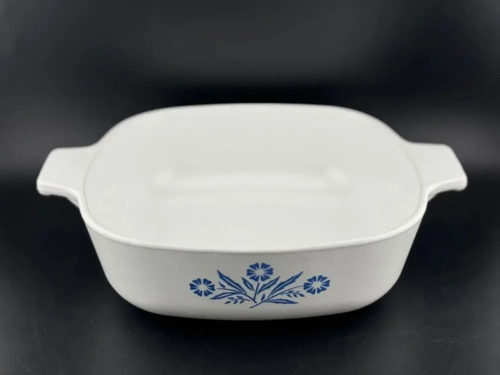 Cornflower Blue by Corning -  1 Quart Square Casserole No Lid